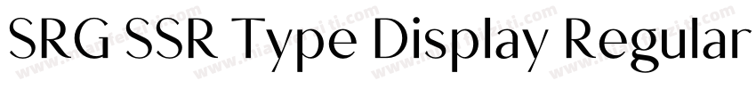 SRG SSR Type Display Regular Regula字体转换